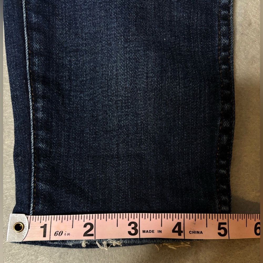 Madewell Jeans 29 Womens 9” HighRise Med/Dark Wash‎ Blue Denim Skinny Distressed - Picture 10 of 12